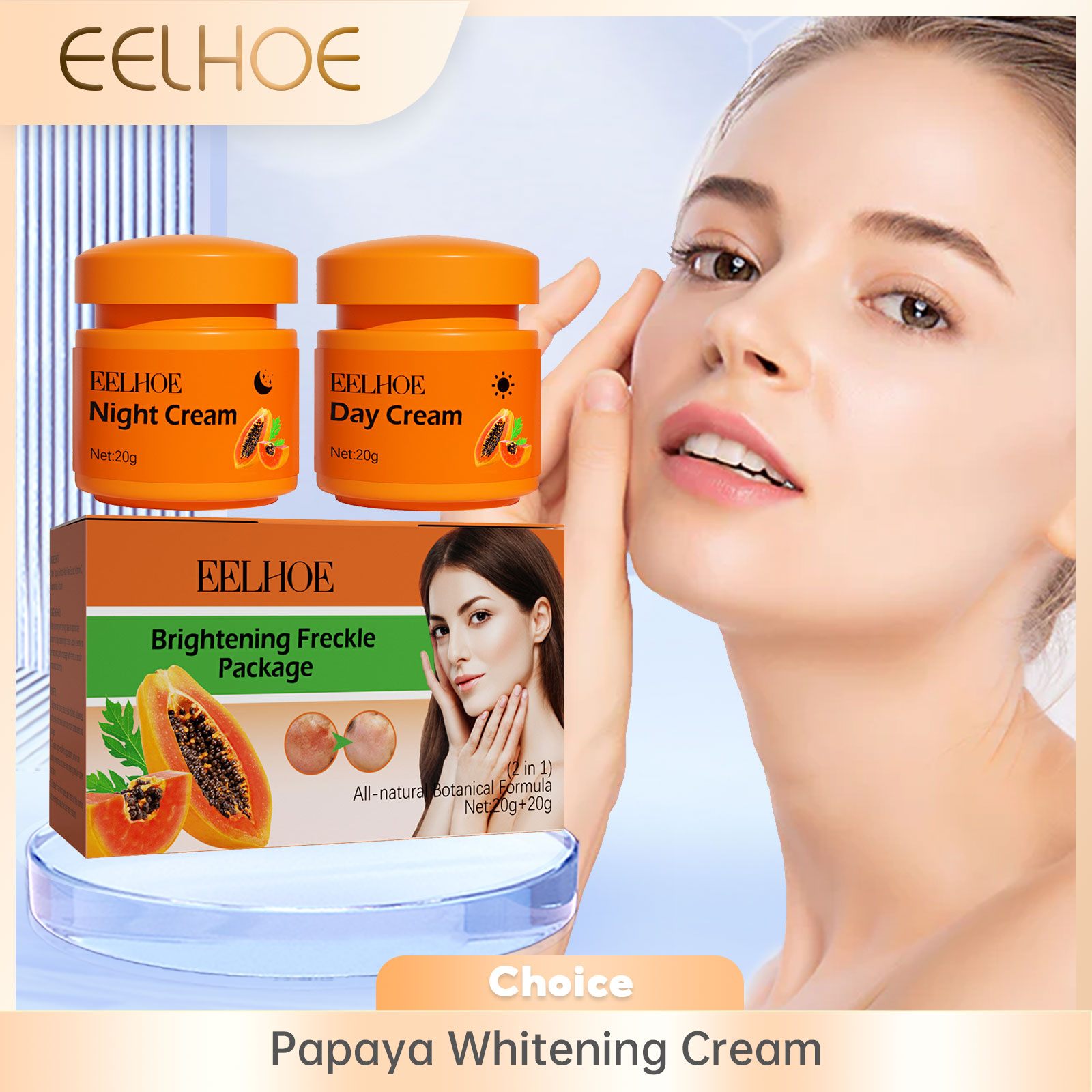Luxury Skincare Brands - Crema viso sbiancante per lentiggini Papaya