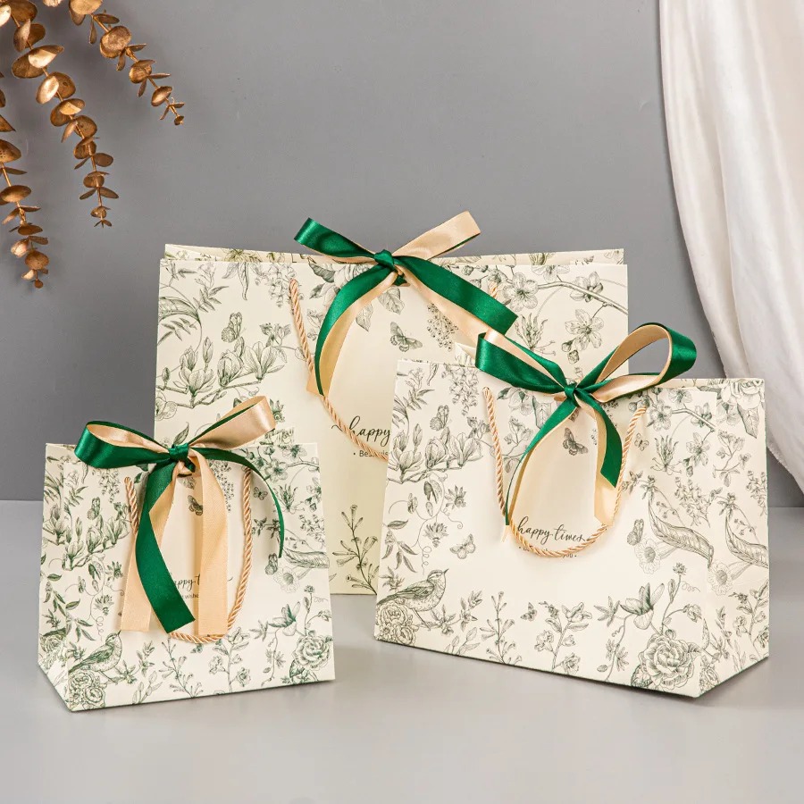 Luxury Skincare Packaging - 10 Pezzi di Sacchetti Regalo in